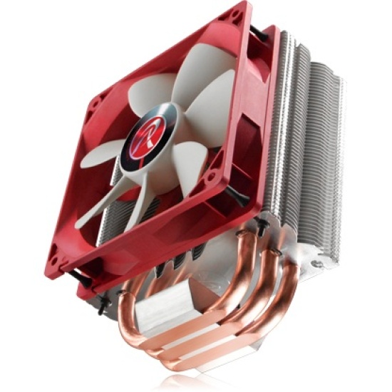 RAIJINTEK Themis Processor Cooler 12 cm Copper, Metallic, Red Image