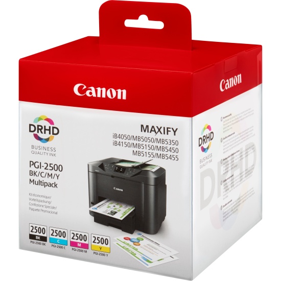 Canon PGI-2500 BK/C/M/Y Ink Cartridge Multi Pack Image