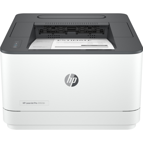 HP LaserJet Pro 3002dn Printer, Black and white, Printer for Small medium business, Print, Wireless; Print from phone or tablet; Two-sided printing Image