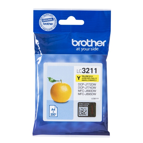 Brother LC-3211Y ink cartridge Original Standard Yield Yellow Image