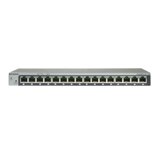 NETGEAR GS116 Unmanaged Gigabit Ethernet (10/100/1000) Grey Image