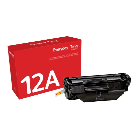 Everyday (TM) Black Toner by Xerox compatible with HP 12A (Q2612A/ CRG-104/ FX-9/ CRG-103) Image