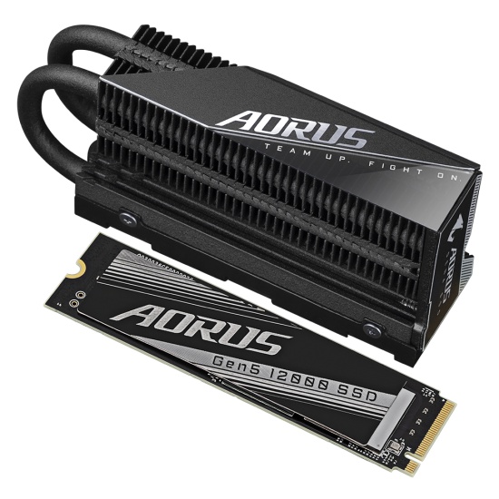 Gigabyte AORUS Gen5 12000 M.2 2 TB PCI Express 5.0 3D TLC NAND NVMe Image