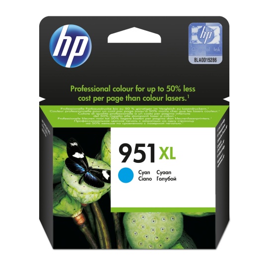 HP 951XL High Yield Cyan Original Ink Cartridge Image
