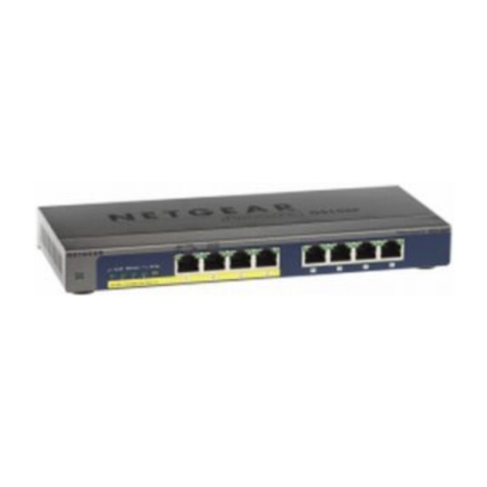 NETGEAR GS108PP Unmanaged Gigabit Ethernet (10/100/1000) Power over Ethernet (PoE) Black Image