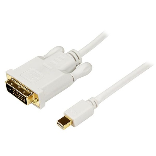 StarTech.com 6 ft Mini DisplayPort to DVI Adapter Converter Cable – Mini DP to DVI 1920x1200 - White Image