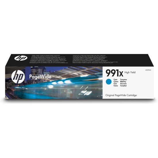 HP 991X High Yield Cyan Original PageWide Cartridge Image