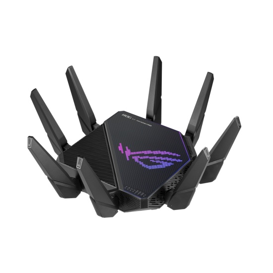 ASUS ROG Rapture GT-AX11000 Pro wireless router Gigabit Ethernet Tri-band (2.4 GHz / 5 GHz / 5 GHz) Black Image