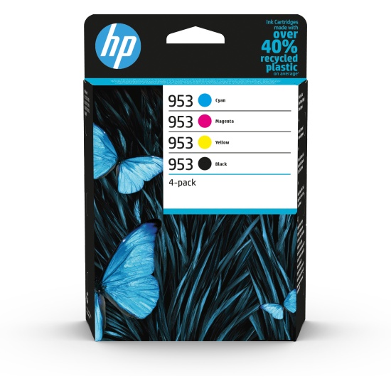 HP 953 4-pack Black/Cyan/Magenta/Yellow Original Ink Cartridges Image