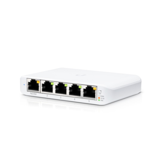 Ubiquiti UniFi Switch Flex Mini (3-pack) Managed Gigabit Ethernet (10/100/1000) Power over Ethernet (PoE) White Image