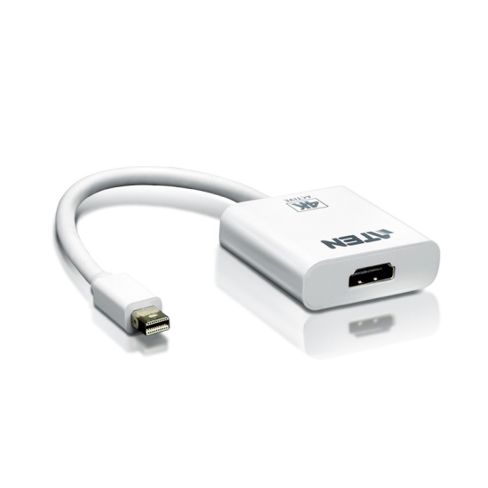 ATEN 4K Active mini DisplayPort to HDMI converter, 3D, up 3840 by 2160 @30Hz Image