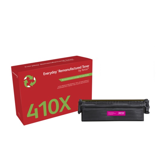 Everyday Remanufactured Magenta Toner by Xerox replaces HP 410X (CF413X), High Capacity Image