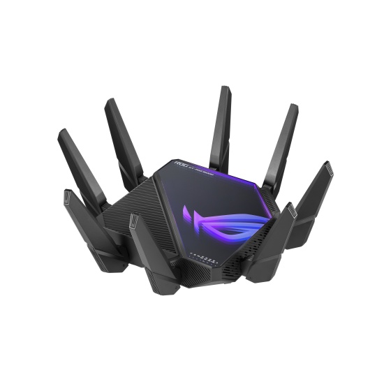 ASUS ROG Rapture GT-AXE16000 wireless router 10 Gigabit Ethernet Tri-band (2.4 GHz / 5 GHz / 6 GHz) Black Image