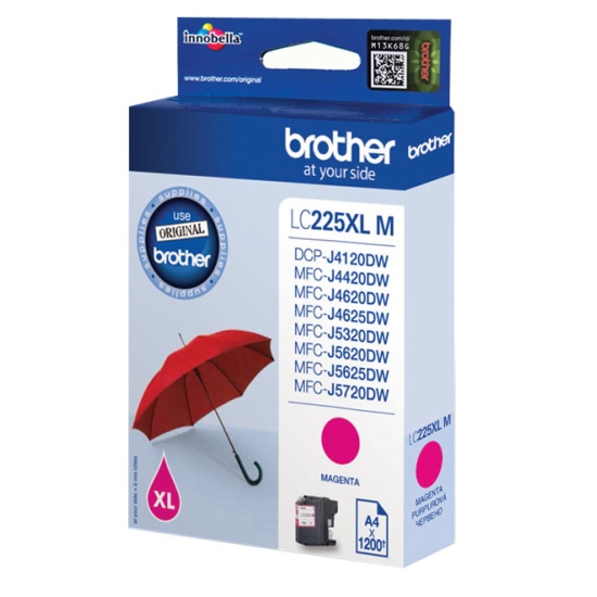 Brother LC-225XLM ink cartridge 1 pc(s) Original Magenta Image