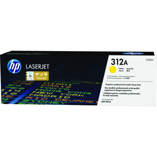 HP 312A Yellow LaserJet Toner Cartridge Image