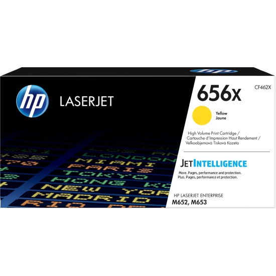 HP 656X High Yield Yellow Original LaserJet Toner Cartridge Image