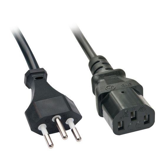 Lindy 30417 power cable Black 2 m C13 coupler Image
