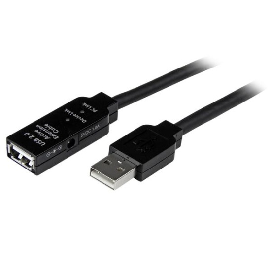 StarTech.com 5m USB 2.0 Active Extension Cable - M/F Image
