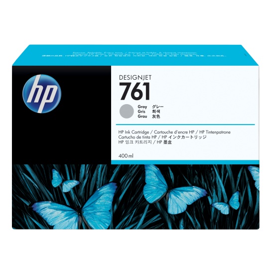 HP 761 400-ml Gray DesignJet Ink Cartridge Image