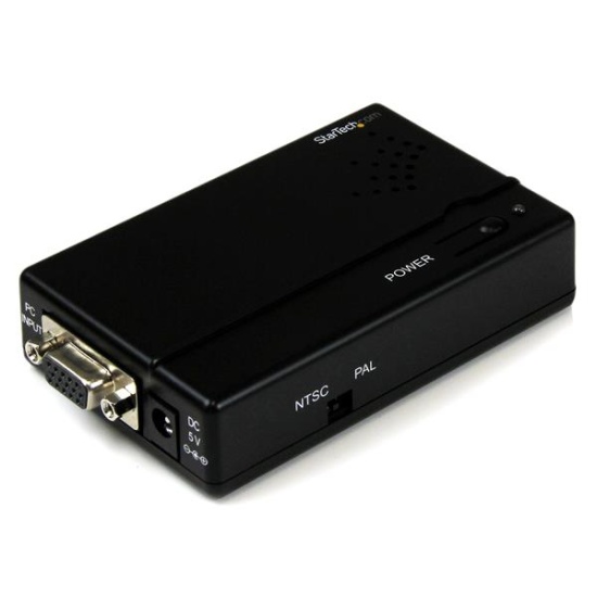 StarTech.com High Resolution VGA to Composite (RCA) or S-Video Converter - PC to TV Image