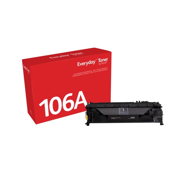 Everyday (TM) Black Toner by Xerox compatible with HP 106A (W1106A), Standard Yield Image