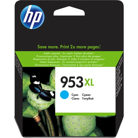 HP 953XL High Yield Cyan Original Ink Cartridge Image