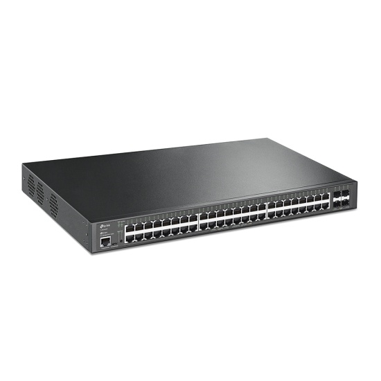 TP-Link JetStream 48-Port Gigabit and 4-Port 10GE SFP+ L2+ Managed Switch with 48-Port PoE+ Image