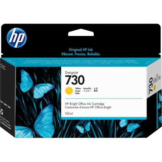 HP 730 130-ml Yellow DesignJet Ink Cartridge Image