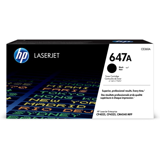 HP 647A Black Original LaserJet Toner Cartridge Image