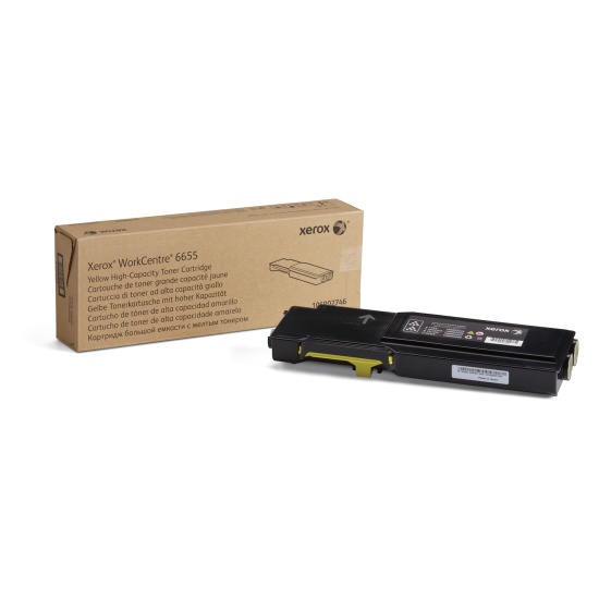 Xerox Genuine WorkCentre 6655 / 6655i Yellow High Capacity Toner Cartridge (7,500 pages) - 106R02746 Image