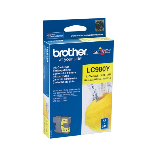 Brother LC-980Y ink cartridge 1 pc(s) Original Yellow Image