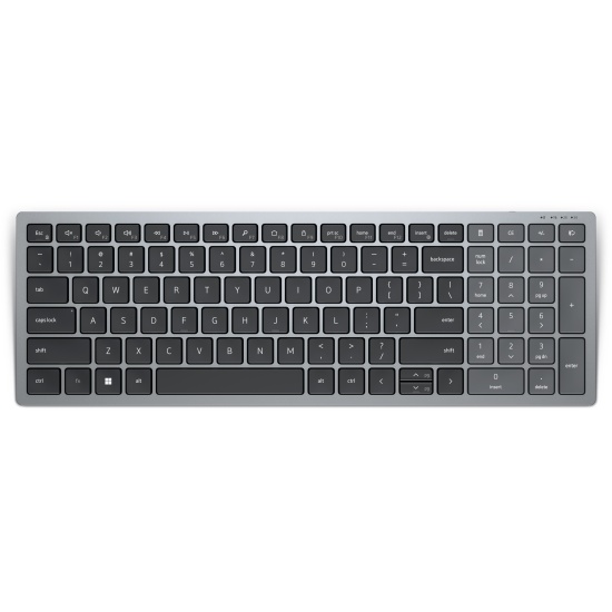 DELL KB740 keyboard RF Wireless + Bluetooth QWERTZ German Grey, Black Image