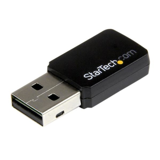 StarTech.com USB 2.0 AC600 Mini Dual Band Wireless-AC Network Adapter - 1T1R 802.11ac WiFi Adapter Image