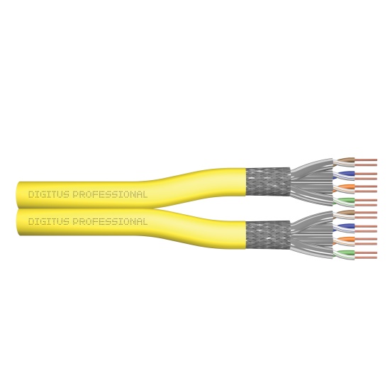 Digitus Cat.7A S/FTP, installation cable, 500 m, duplex, Dca-s1a d1 a1 Image