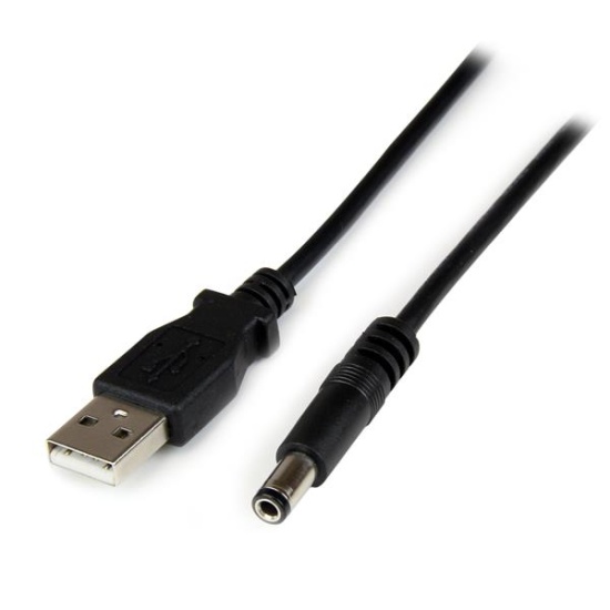 StarTech.com USB to 5.5mm Power Cable - Type N Barrel - 1m Image