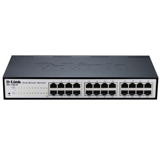 D-Link DGS-1100-24 Managed L2 Gigabit Ethernet (10/100/1000) Black, Grey Image