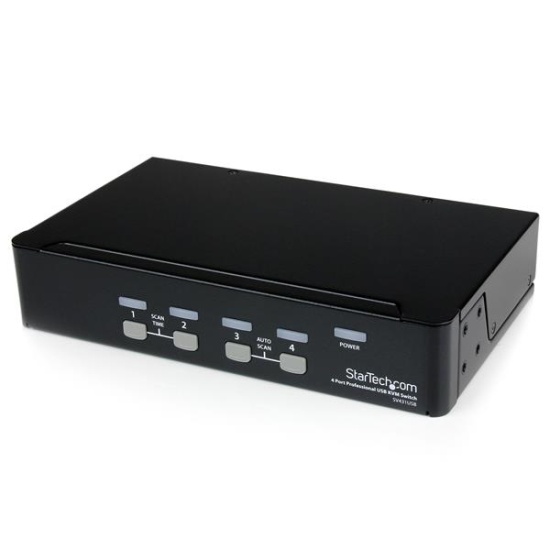 StarTech.com 4 Port Professional VGA USB KVM Switch with Hub Image