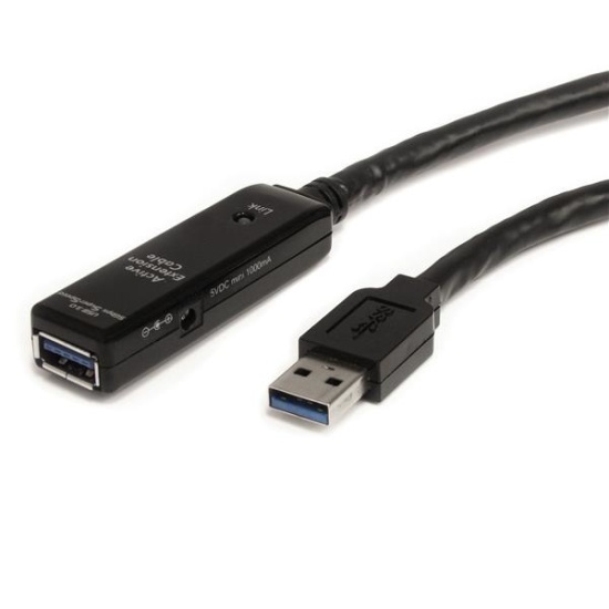 StarTech.com 5m USB 3.0 Active Extension Cable - M/F Image