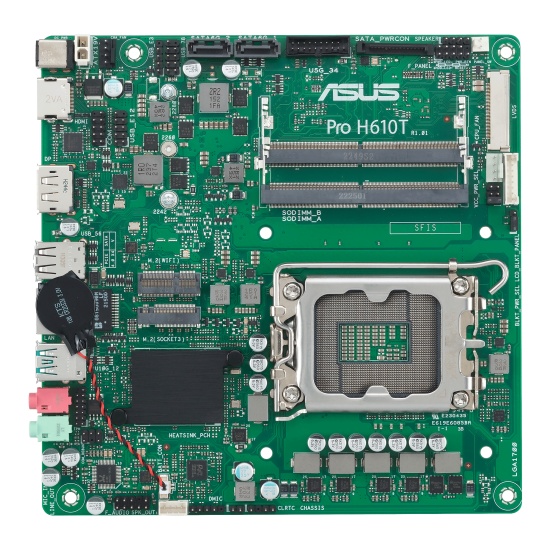 ASUS PRO H610T-CSM Intel H610 LGA 1700 mini ITX Image