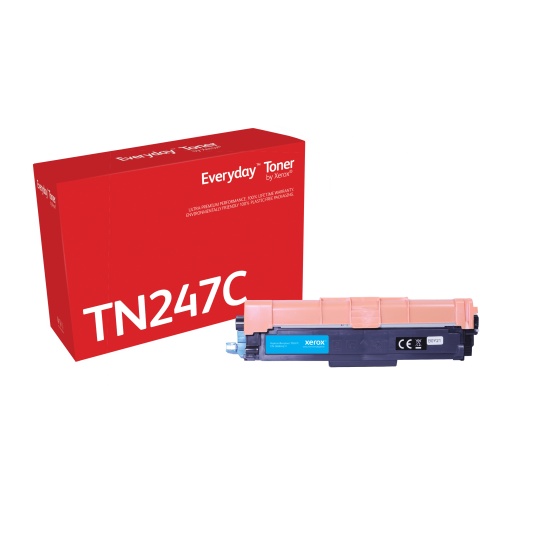 Everyday (TM) Cyan Toner by Xerox compatible with Brother TN-247C, High Yield Image