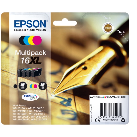 Epson Pen and crossword Multipack 4-colours 16XL DURABrite Ultra Ink Image