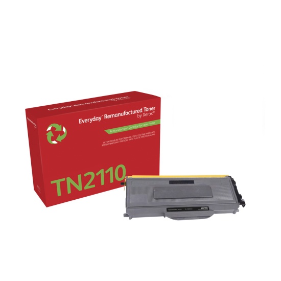 Everyday Remanufactured Black Toner by Xerox replaces Brother TN2110, Standard Capacity Image