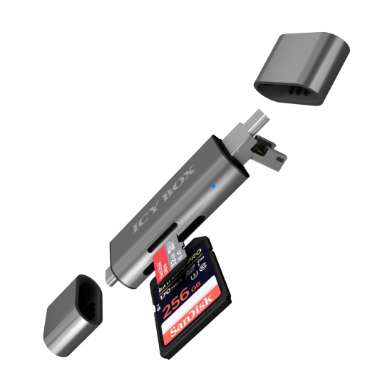 ICY BOX IB-CR200-C card reader USB 2.0 Black Image