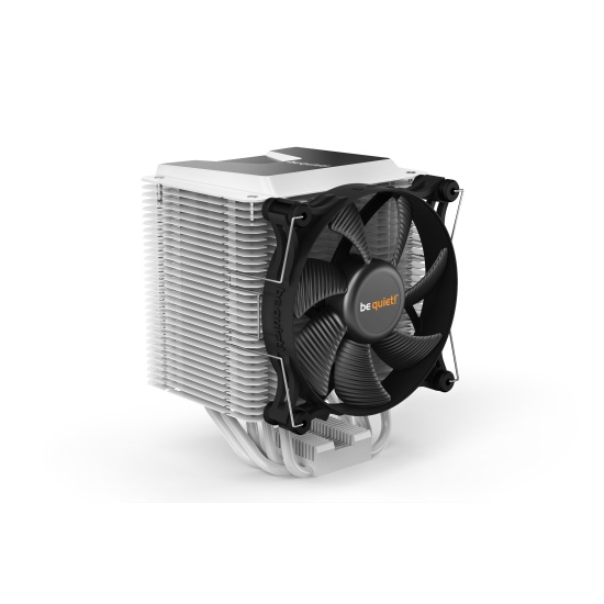 be quiet! Shadow Rock 3 White CPU Cooler, Single 120mm PWM Fan, For Intel Socket: 1700/1200 / 2066 / 1150 / 1151 / 1155 / 2011(-3) Square ILM, For AMD Socket: AM4 / AM3(+), 190W TDP, 163mm Height Image