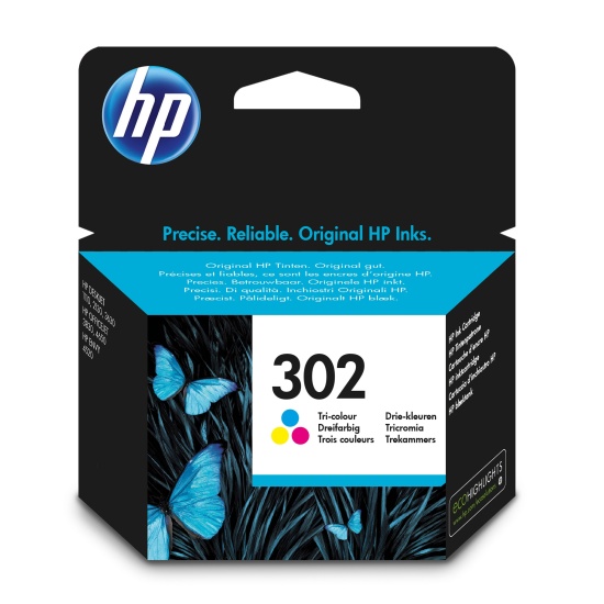 HP 302 Tri-color Original Ink Cartridge Image