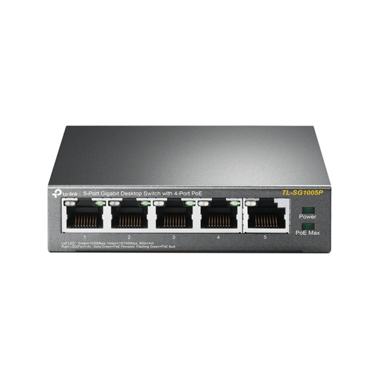 TP-Link 5-Port Gigabit Desktop PoE Switch with 4-Port Image