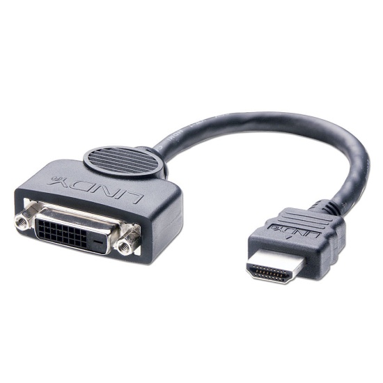 Lindy HDMI/DVI-D adapt.cable 0,2mM/F Image