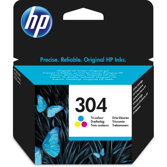 HP 304 Tri-color Original Ink Cartridge Image