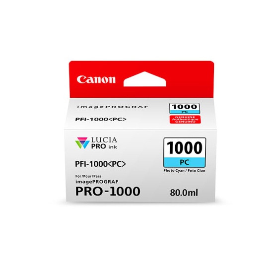 Canon PFI-1000 PC ink cartridge Original Photo cyan Image