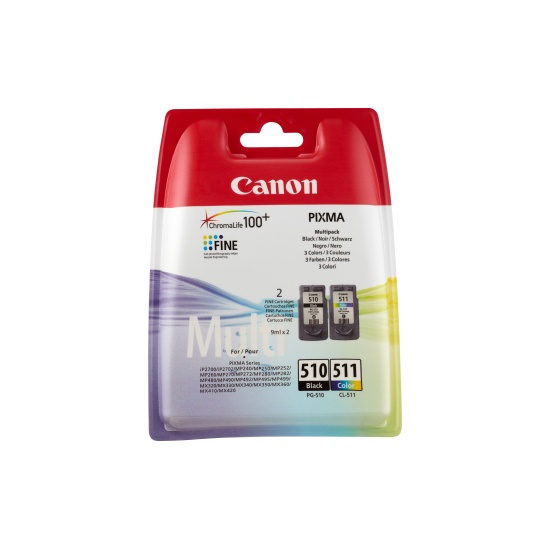 Canon PG-510/CL-511 BK/C/M/Y Ink Cartridge Multipack Image
